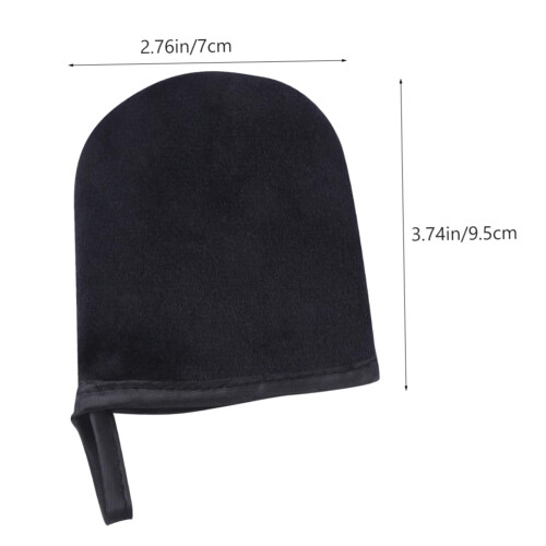 2pcs Self Tanning Mitts for Face and Body with Even Coverage and Back Applicator Band 1