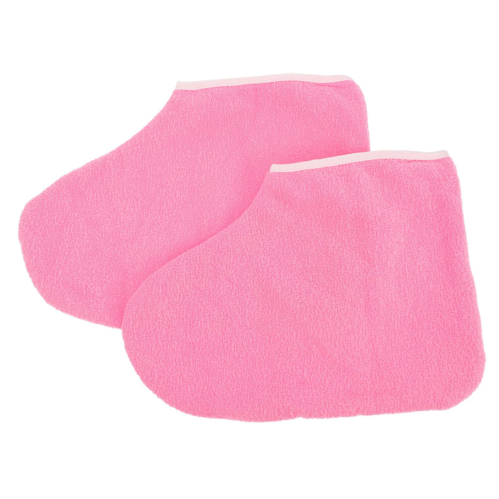 Pink Moisturizing Spa Socks For Dry Cracked Feet, Deep Hydration Overnight Softening Foot Care,