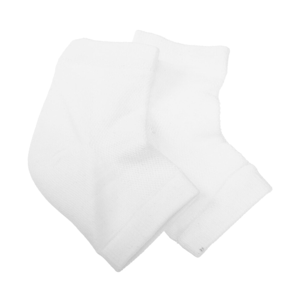Moisturizing Gel Heel Socks with Deep Cushioning for Dry Cracked Heels Overnight Foot Care