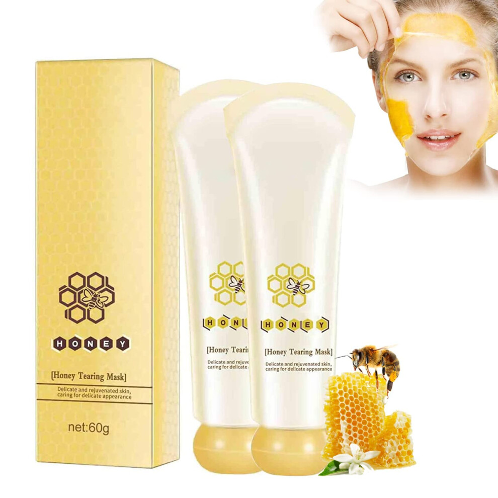 Honey Peel Off Facial Mask Blackhead Remover Deep Cleansing Pore Shrinking 60g 2 Pack