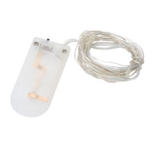 Micro LED Starry Lights, Battery Operated Fairy Lights For Craft Projects, Flexible Silver Wire String Lights, Indoor Outdoor Decorative Lights,
