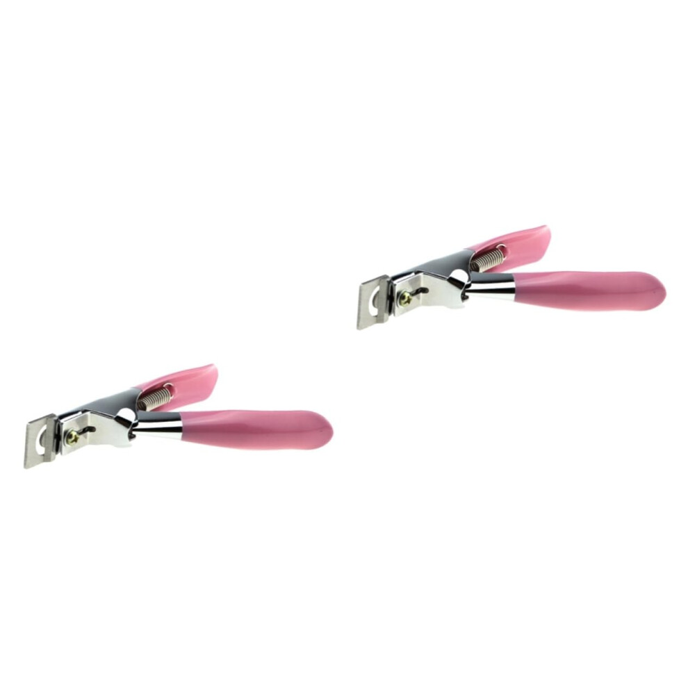 Nail Clippers and Stainless Steel Nail Tip Trimmer for Artificial Nails with Ergonomic Comfort Grip