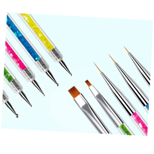5pcs Double Headed Nail Art Brush Pen Set for Precise Detailing and Comfortable Control 2