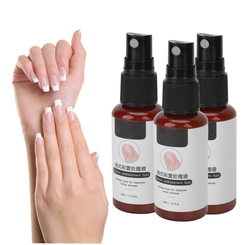 Cuticle Remover Liquid 30ml 3pcs Fast Softener Spray for Manicure Pedicure Salon and Home Use