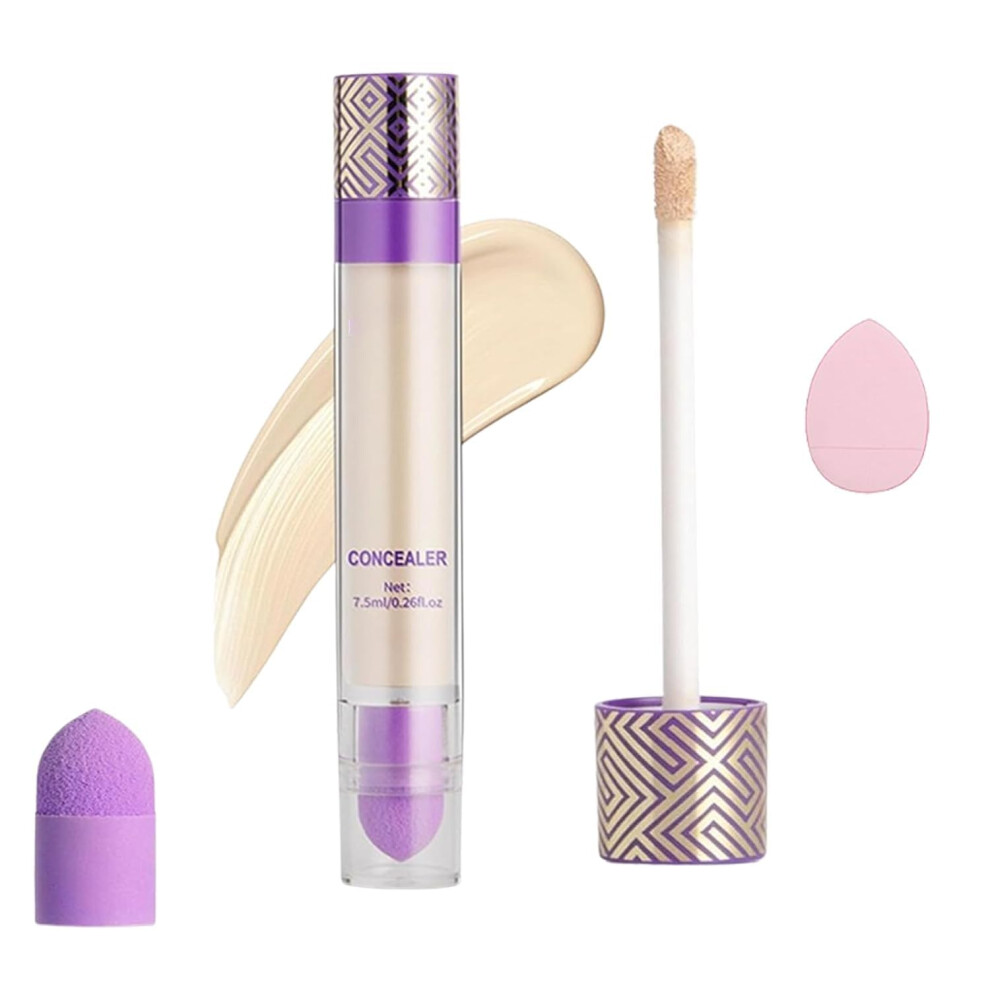 Waterproof Hydrating Concealer Stick 03# Full Coverage Long Lasting for All Skin Types