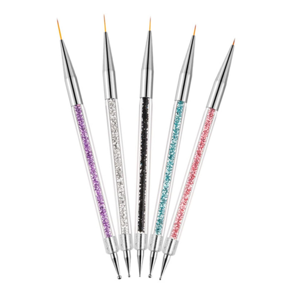 Nail Art Pen Set with DualHead UV Gel Brushes for Precision Manicure and DIY Designs
