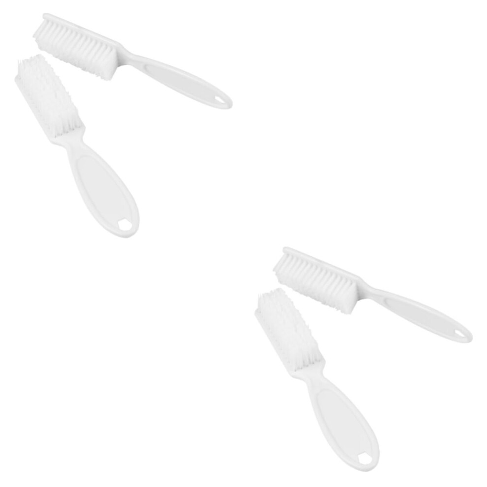 12pcs Plastic Nail Cleaning Brush for Manicure Pedicure, Durable Salon and Home Use
