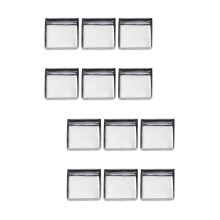 120pcs Empty Square Stainless Steel Eyeshadow and Makeup Tin Pans for Palette Organization