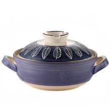 Ceramic Casserole Pot with Lid 1.5L, Oven Safe Clay Cooking Pot for Soup, Hot Pot, Even Heat