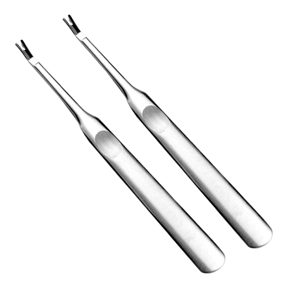 Stainless Steel DualEnded Cuticle Pusher and Trimmer for Professional Nail Care Fingernails Toenails