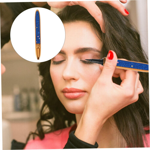 Blue Self Adhesive Eyeliner 2 Pack with Precision Tip, LongLasting Glue  Lash Liner 2