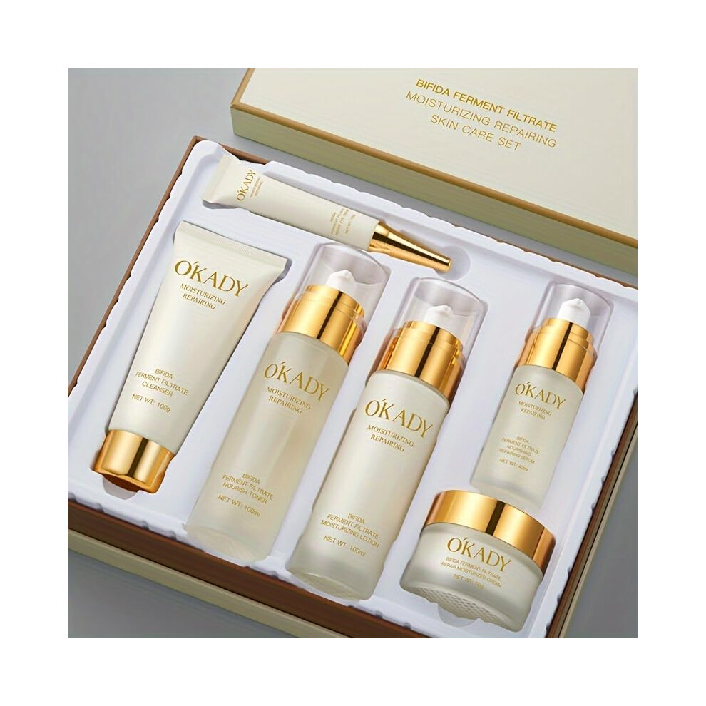 Facial Care Set with Yeast and Glycerin for Deep Hydration, Alcohol Skincare Kit for All Skin Types