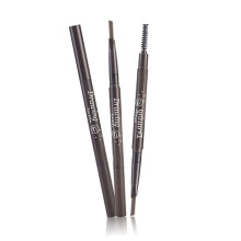 Waterproof Eyebrow Pencil and Brush 2 in 1 TwistUp Design for Precise Shaping and Travel