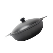 Cast Iron Casserole Pot with Lid 18cm for Braised Chicken and Rice Stovetop Energy Saving