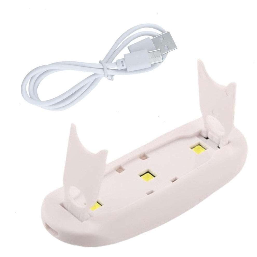 UV LED Nail Lamp 5W Mini USB Gel Nail Dryer with Dual Wavelength LEDs for Fast Gel Curing