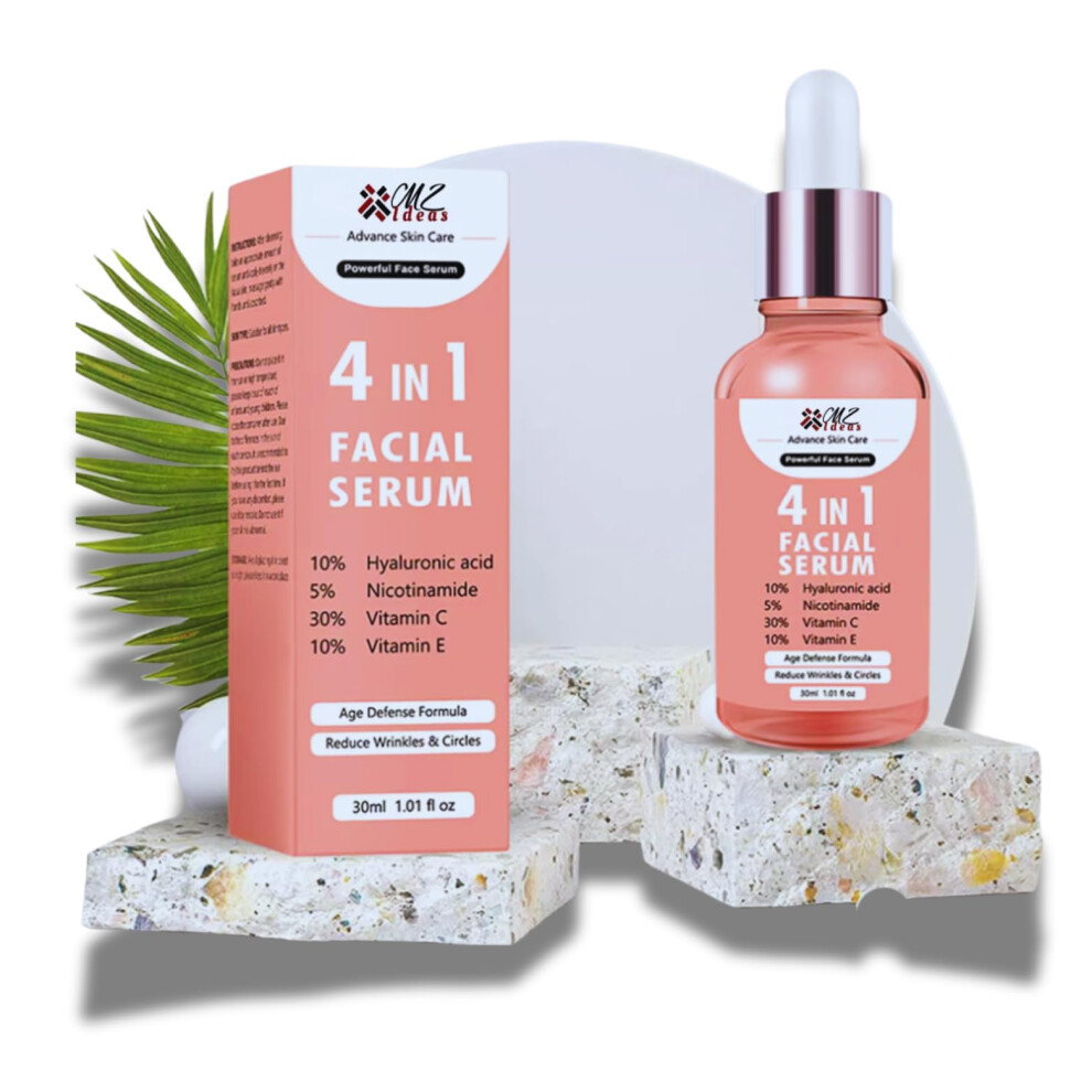 Vitamin C Face Serum with Hyaluronic Acid and Niacinamide, Brightening Hydrating AntiAging 1.01oz