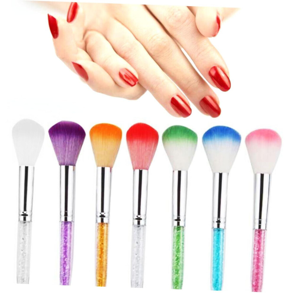 Nail Dust Brush Set with Ergonomic Long Handle for Effective Manicure and Pedicure Cleaning
