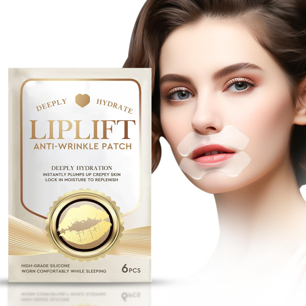 Lip Wrinkle Patches with Collagen Infusion for Smile Lines, Silicone Anti Wrinkle Lip Mask