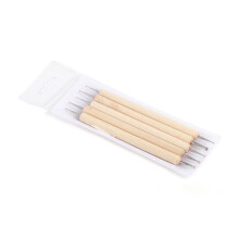 DualEnded Nail Art Dotting Tools 2Pack Wooden Handle Pens for Manicure and Precise Detailing