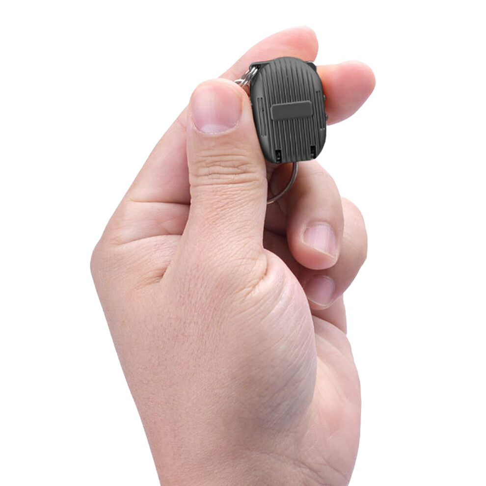 Black Mini Nail Clipper Keychain With Foldable Design, Sharp Stainless Steel Blades, Compact Travel Size