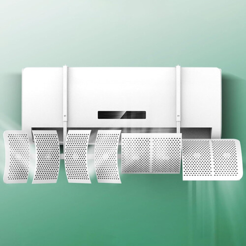 Air Conditioner Deflector 8Blade 270 Adjustable Airflow Tool Universal AC Wind Shield 1