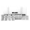 Air Conditioner Deflector 8Blade 270 Adjustable Airflow Tool Universal AC Wind Shield 1