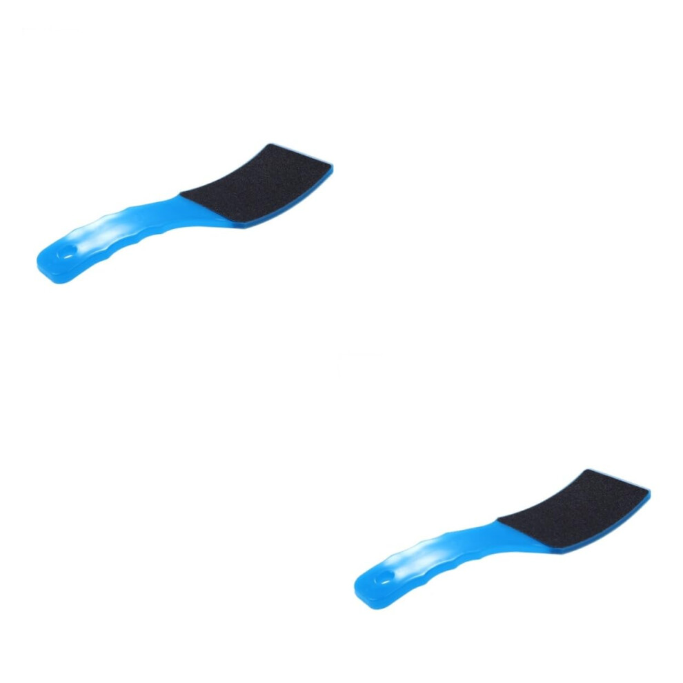 Blue Foot File Set With Dualsided Surface For Callus Removal, Professional Pedicure Foot Scrubber