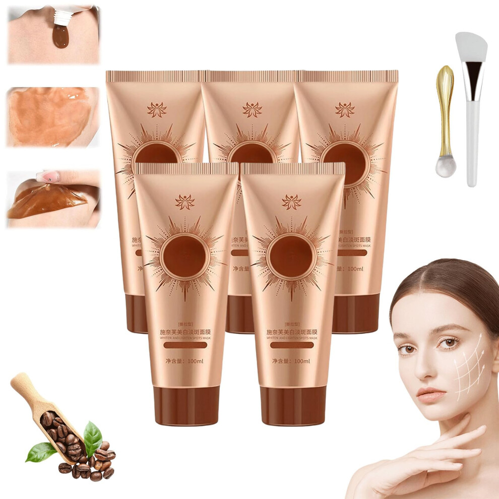 Peel Off Face Mask 5pcs Herbal Facial Mask for Deep Pore Cleansing and Intense Hydration