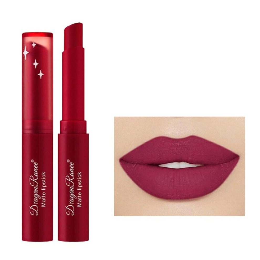 Matte Lipstick Pen with Rich Color and Hydrating Formula, Long Lasting Nude Bean Paste Shade