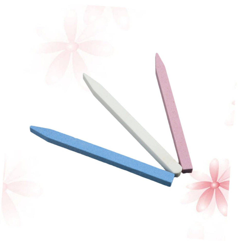 Nail Buffer Block Set with Double Sided Nail File for Precise Shaping and Shine, 3pcs Random Color