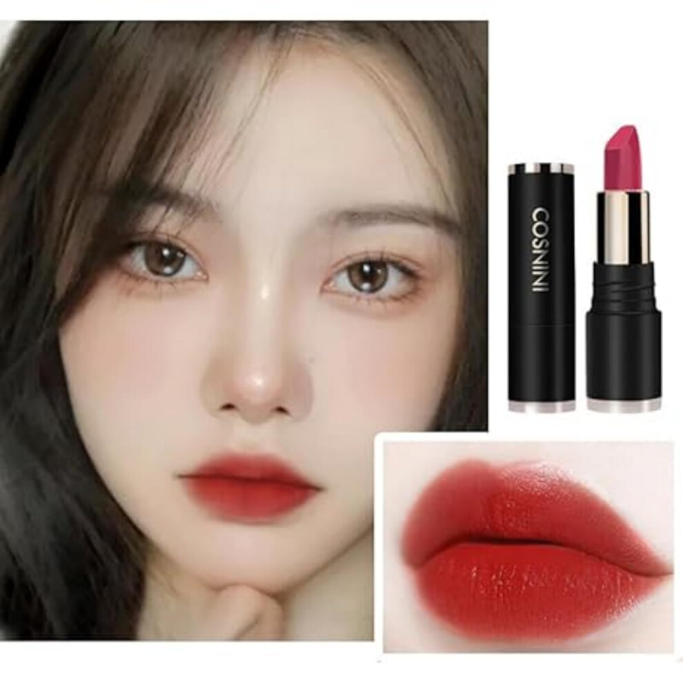 Waterproof Long Lasting Lipstick 999 True Red Smudge Proof Matte Velvet Finish 05#