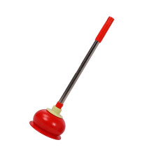 Heavy Duty Toilet Plunger with Long Handle and Pressure Suction for Quick Bathroom Drain Cleaning