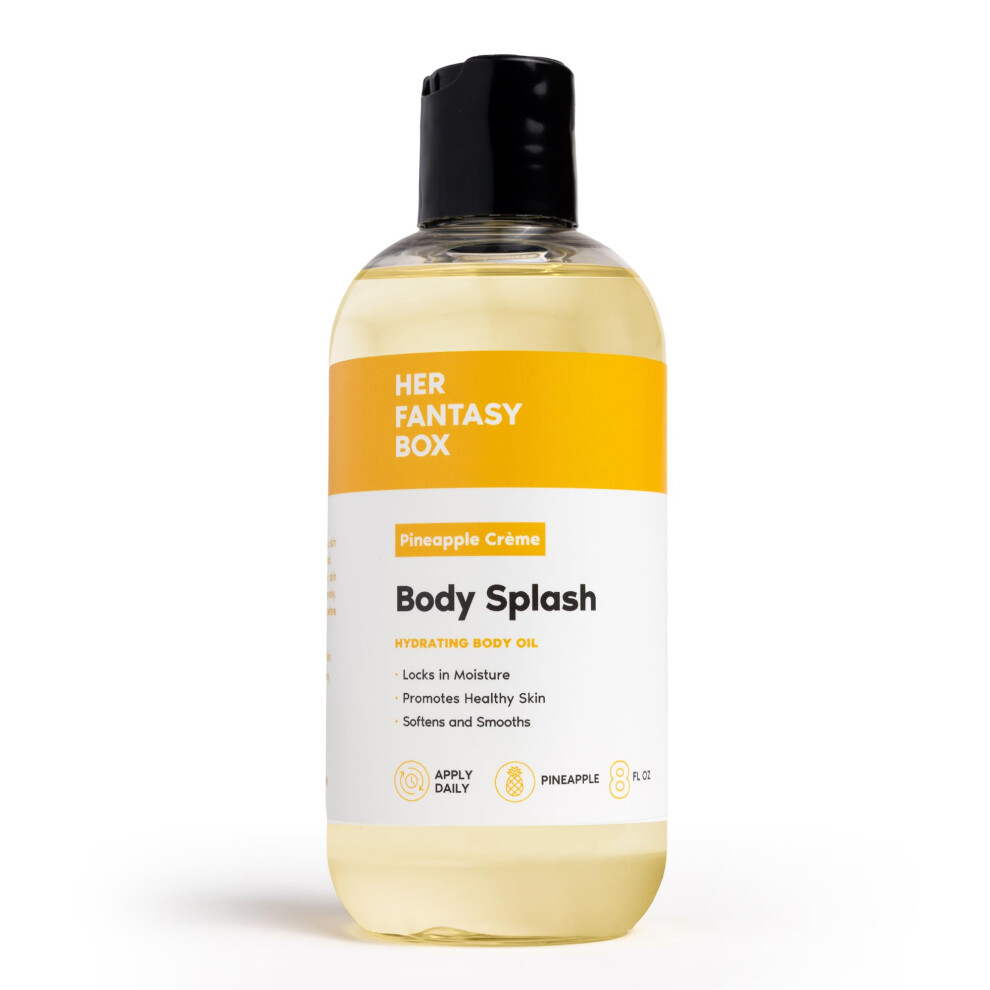 Body Oil with Deep Hydration and Fast Absorption, Pineapple Creme Scent, Lightweight NonGreasy Formula