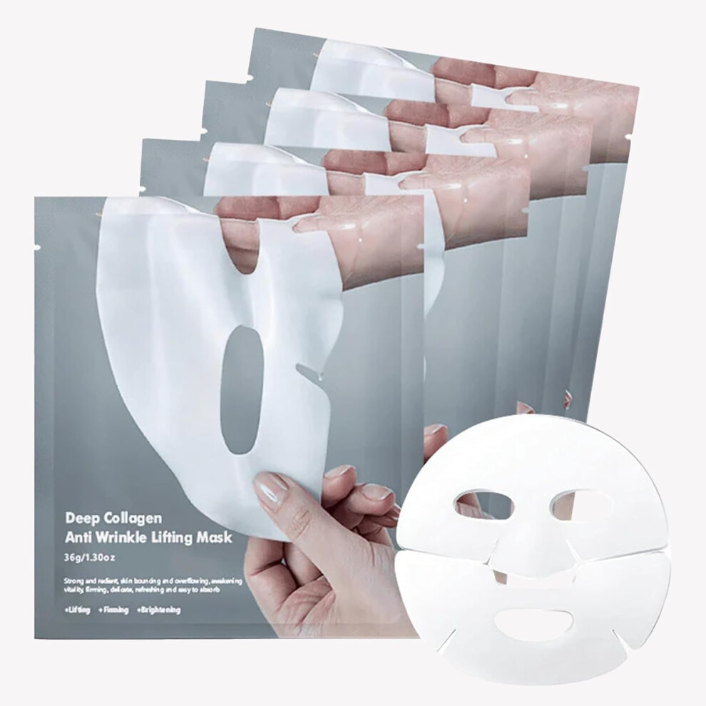 Collagen Face Mask Overnight Hydrating Pads for Firming Skin and Pore Tightening 16 Pack