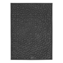 Tappetino antiscivolo per caffè - 40x30cm, poggiapentole in PVC per bar, assorbente e antiscivolo, nero