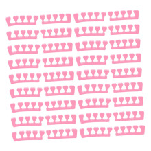 100pcs Foam Toe Separators for Pedicure Nail Art, Soft Sponge Dividers, Random Vibrant Colors