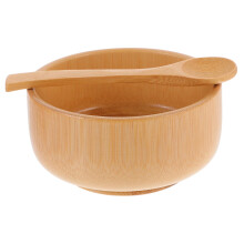 Wooden Facial Mask Mixing Bowl Set with Spoon, Ergonomic Grip, Easy Clean for DIY Skincare
