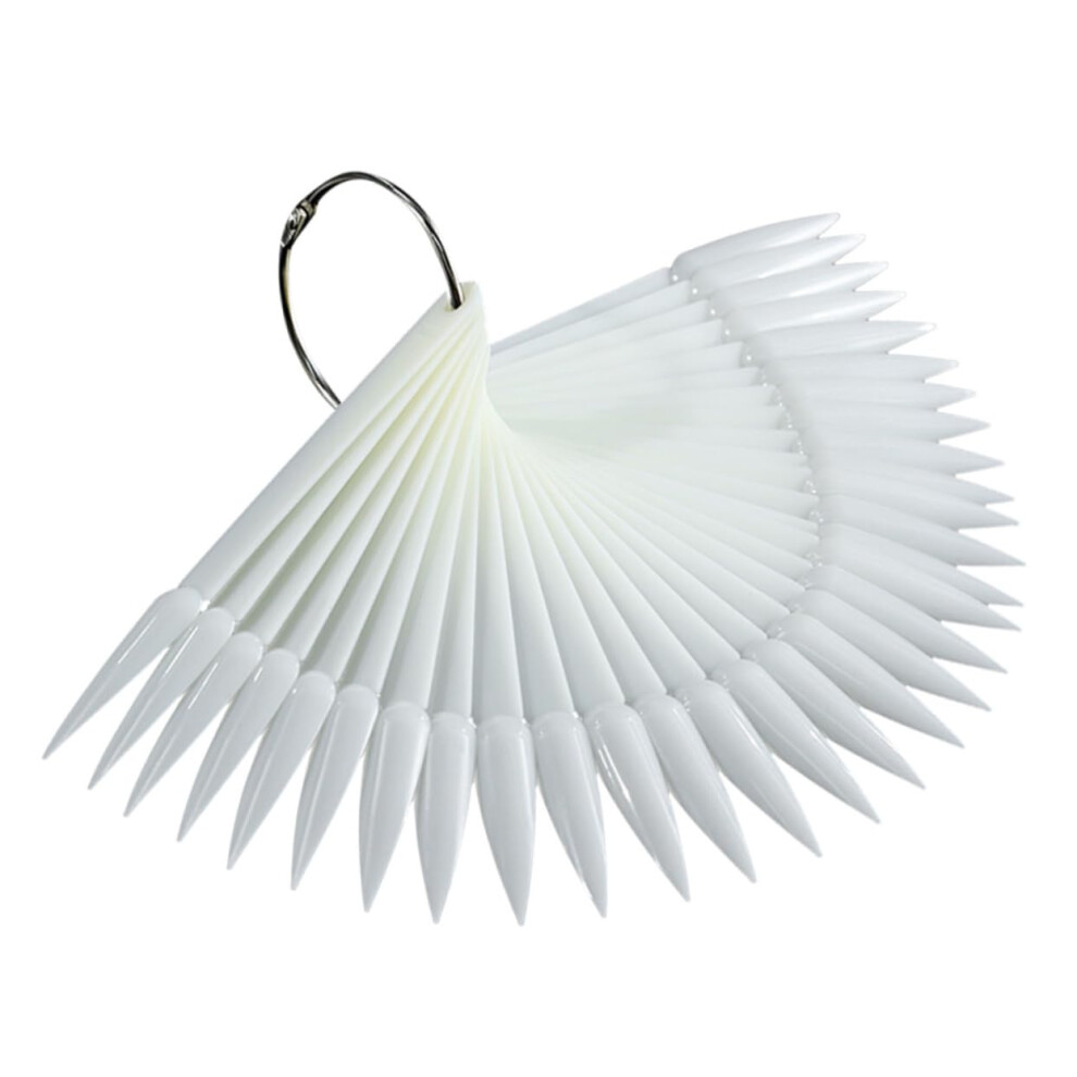 50PCS Fan Shaped Nail Display Tips Palette for Easy Color Reorganization and Reusable Practice