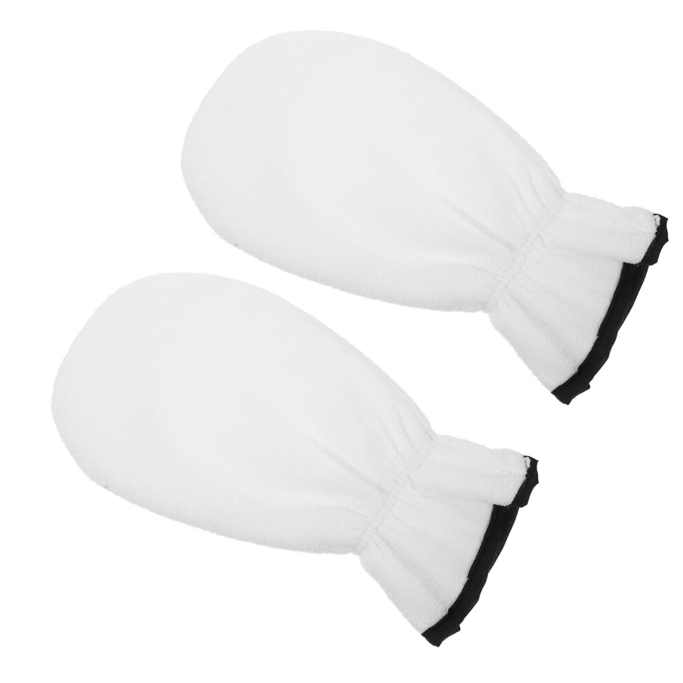 Moisturizing Hand Gloves with Gel Lining for Dry Hands, Reusable Exfoliating Spa Gloves for Women