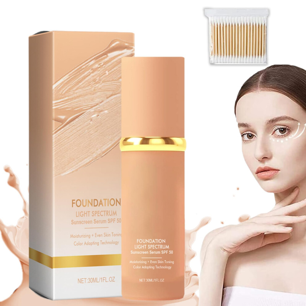 4 in 1 Foundation with SPF, Hydrating Lightweight Coverage for AllDay Wear, 1pcs