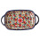 Heat Resistant Ceramic Baking Dish 730ml with Dual Handles Daisy Print Rectangular Lasagne Dish 1