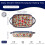 Heat Resistant Ceramic Baking Dish 730ml with Dual Handles Daisy Print Rectangular Lasagne Dish 3