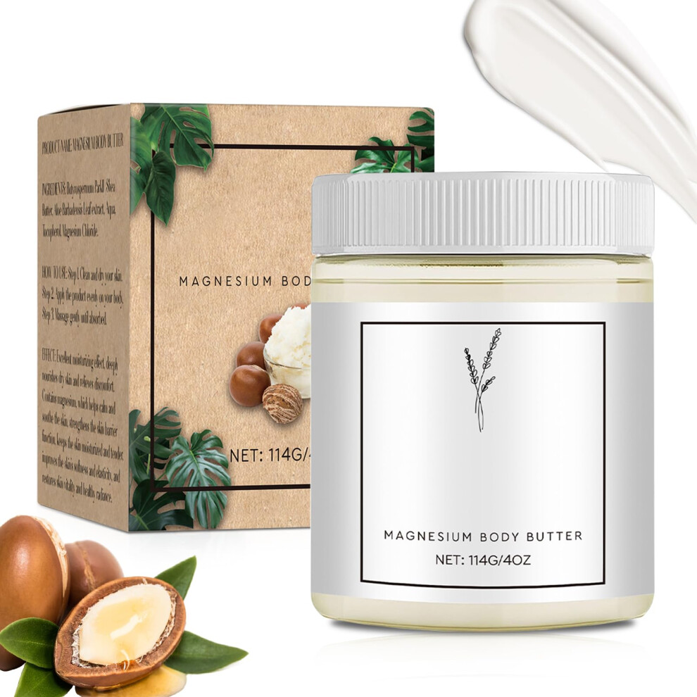 Cream Magnesium Body Butter And For Neuropathy Pain Relief, Deep Hydration For All Skin Types 1Pc