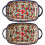 Heat Resistant Ceramic Baking Dish 730ml with Dual Handles Daisy Print Rectangular Lasagne Dish 4