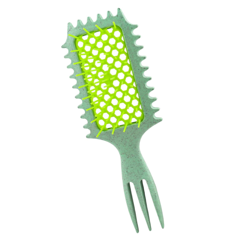 Professional Wide Tooth Comb with Hexagon Grip for Smooth Detangling and Curly Hair Styling