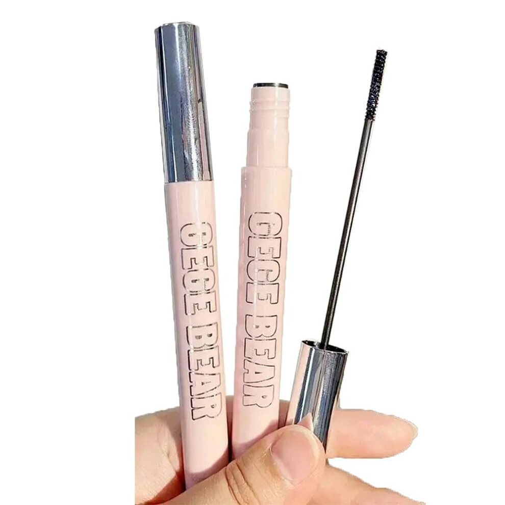 Black Waterproof Volumizing Mascara With False Lash Effect, Smudge Proof, Gentle For Sensitive Eyes