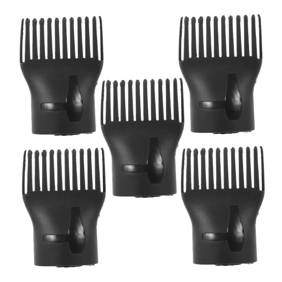 5pcs Heat Resistant Blow Dryer Comb Attachments for Fast Detangling and Smooth Styling Finish