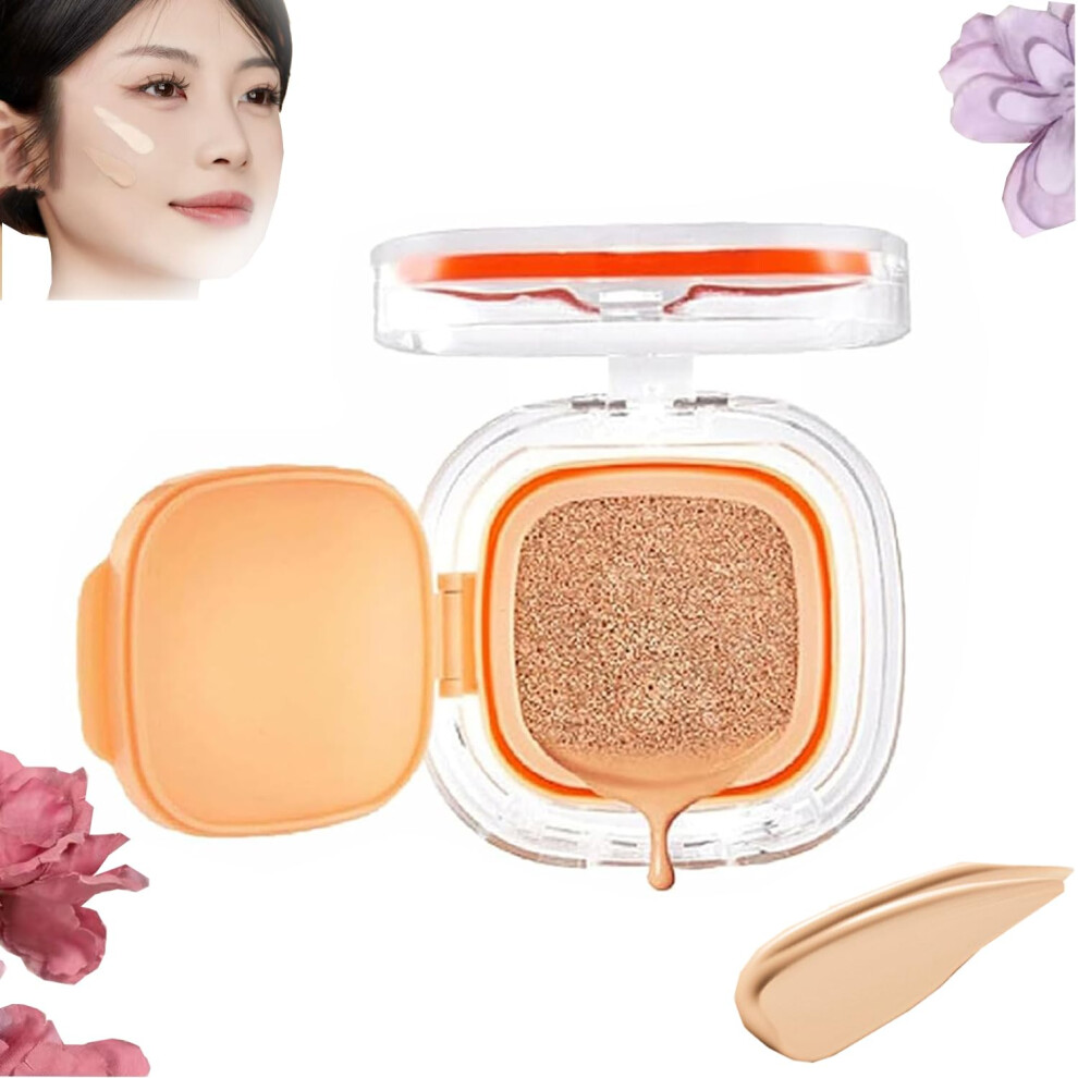 Waterproof Lightweight Foundation and Brightening Moisturizing Concealer, Natural Shade, 1 PCS