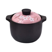 Ceramic Casserole Pot with Lid Large Capacity Clay Cooking Pot for Soup Stew Rice and Noodles