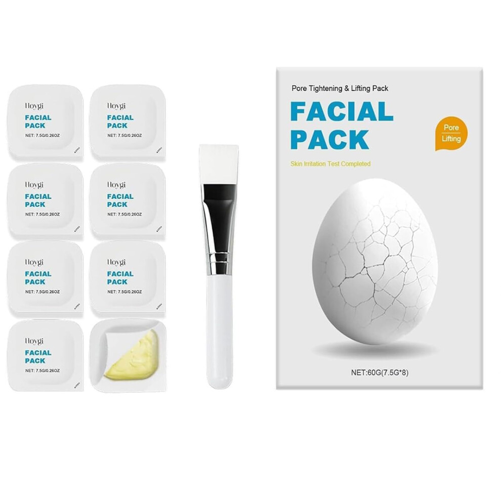 Facial Mask with Deep Hydration and Pore Tightening, Firming Wash Off Clay Mud for Smooth Skin